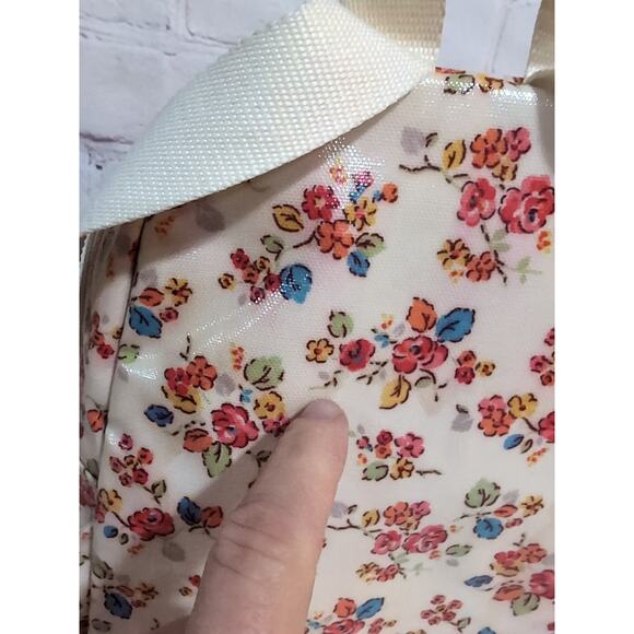Cath Kidston Kids Mini Backpack Floral Oilcloth PVC Coated Rucksack Cream Flower - Picture 6 of 13